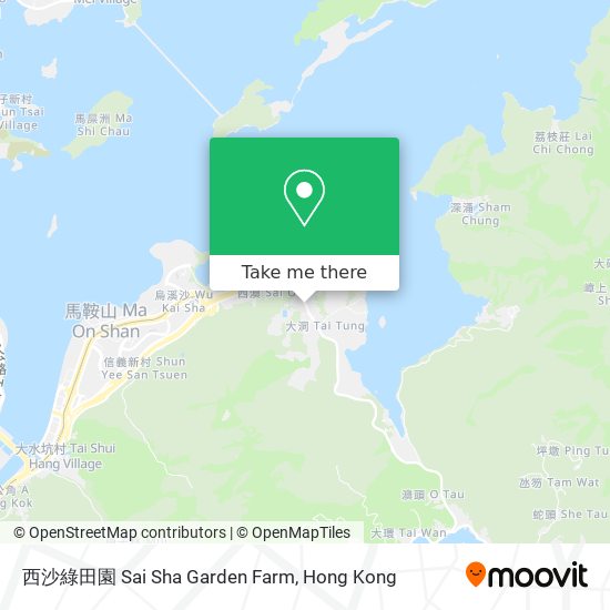 西沙綠田園 Sai Sha Garden Farm map