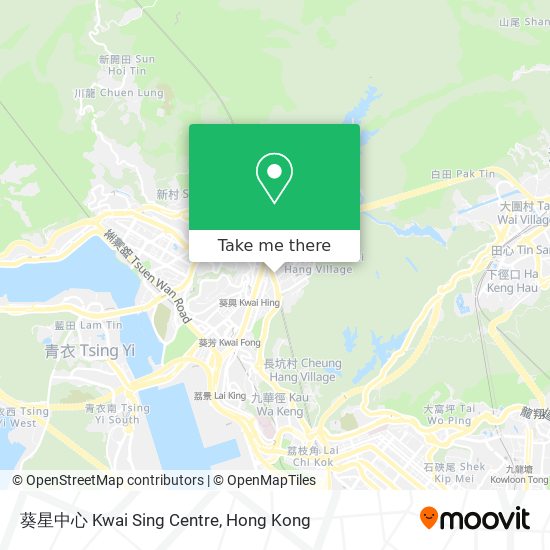 葵星中心 Kwai Sing Centre map