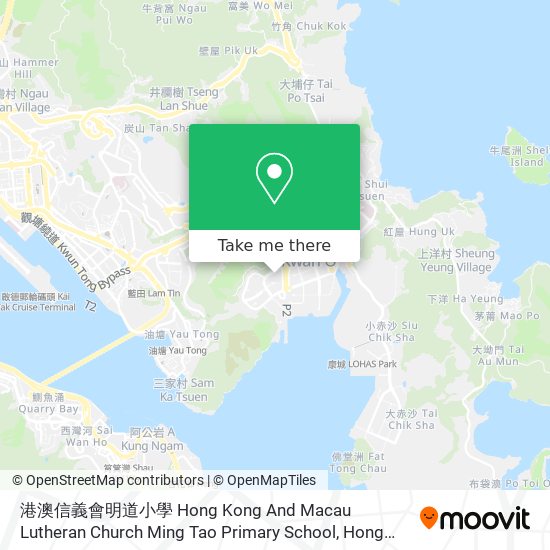 港澳信義會明道小學 Hong Kong And Macau Lutheran Church Ming Tao Primary School map