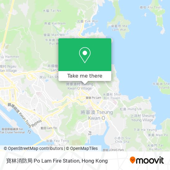 寶林消防局 Po Lam Fire Station map
