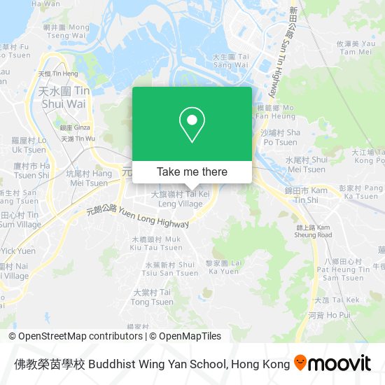 佛教榮茵學校 Buddhist Wing Yan School map