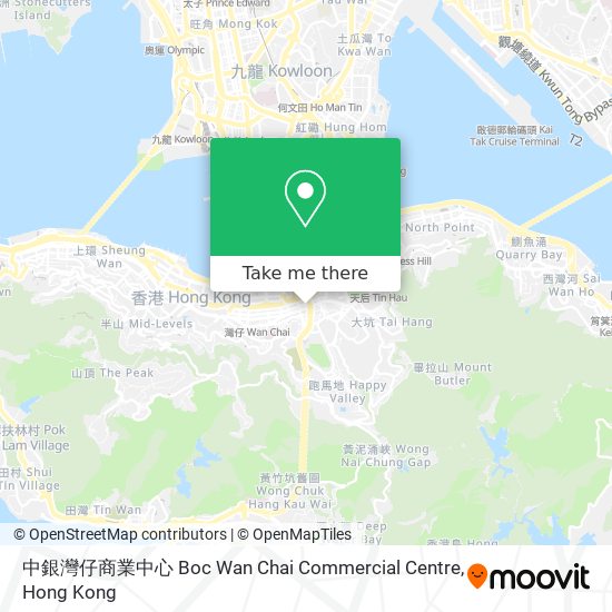 中銀灣仔商業中心 Boc Wan Chai Commercial Centre地圖