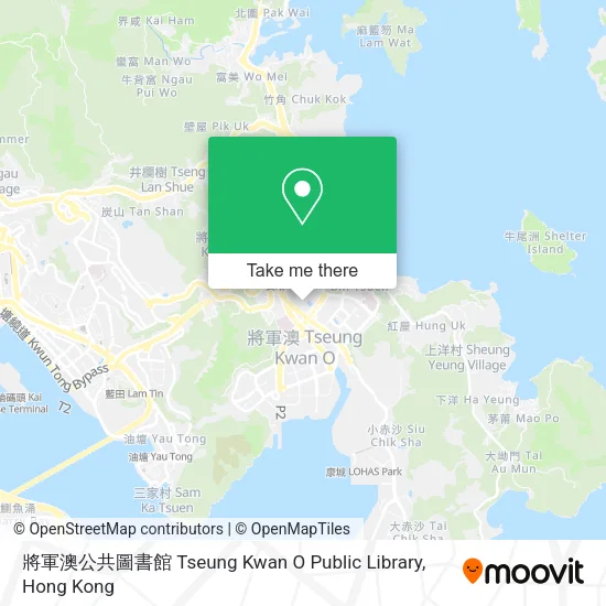 將軍澳公共圖書館 Tseung Kwan O Public Library地圖