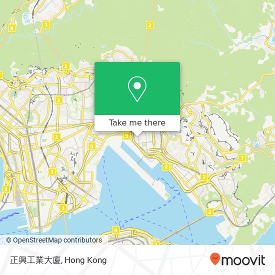 正興工業大廈 map