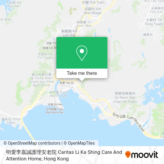 明愛李嘉誠護理安老院 Caritas Li Ka Shing Care And Attention Home map
