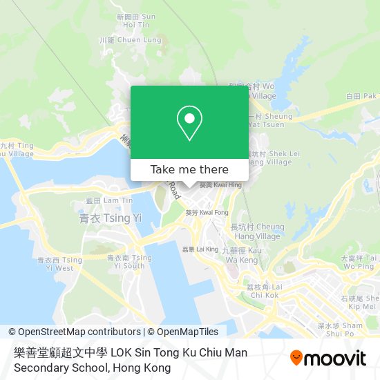 樂善堂顧超文中學 LOK Sin Tong Ku Chiu Man Secondary School map