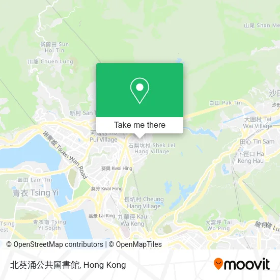 北葵涌公共圖書館地圖
