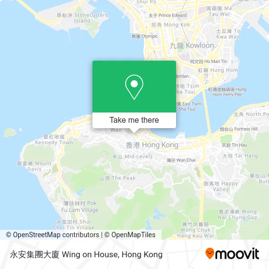 永安集團大廈 Wing on House地圖
