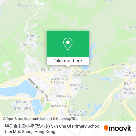 聖公會主愛小學(梨木樹) Skh Chu Oi Primary School (Lei Muk Shue) map