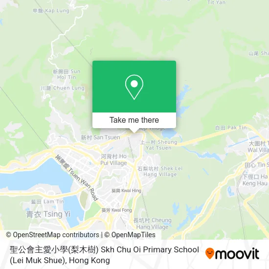聖公會主愛小學(梨木樹) Skh Chu Oi Primary School (Lei Muk Shue)地圖