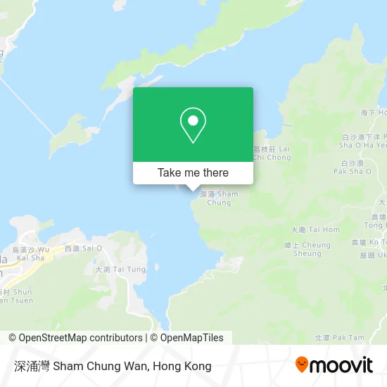 深涌灣 Sham Chung Wan map