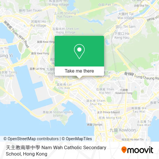 天主教南華中學 Nam Wah Catholic Secondary School map