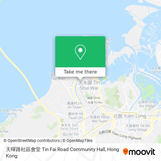 天暉路社區會堂 Tin Fai Road Community Hall map