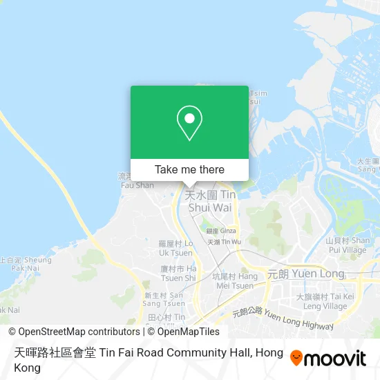 天暉路社區會堂 Tin Fai Road Community Hall map