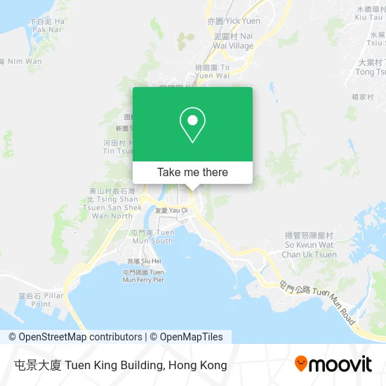 屯景大廈 Tuen King Building map