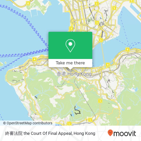 終審法院 the Court Of Final Appeal map