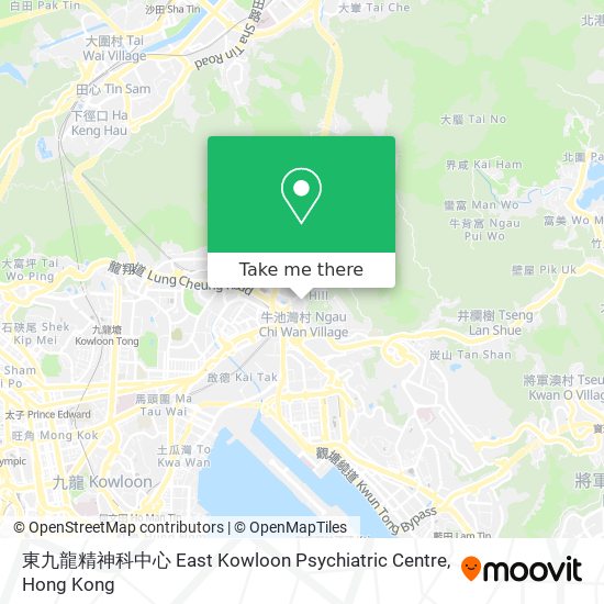 東九龍精神科中心 East Kowloon Psychiatric Centre map