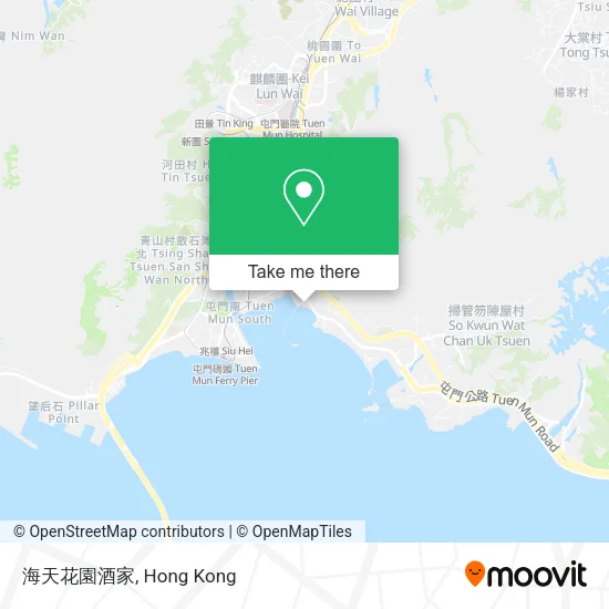 海天花園酒家地圖