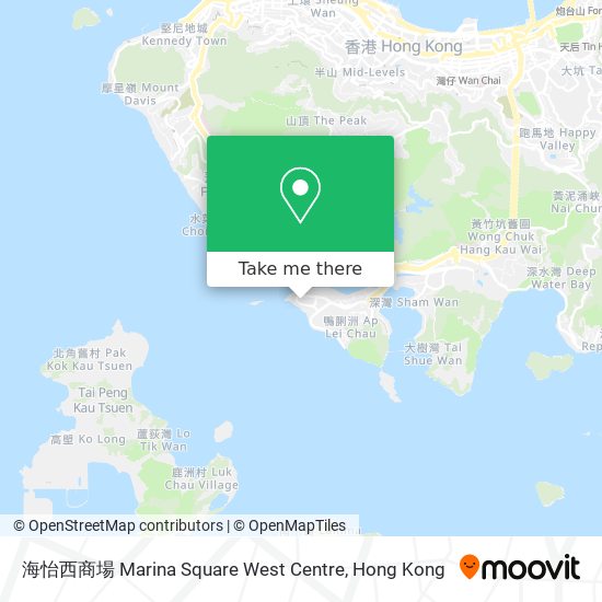 海怡西商場 Marina Square West Centre map