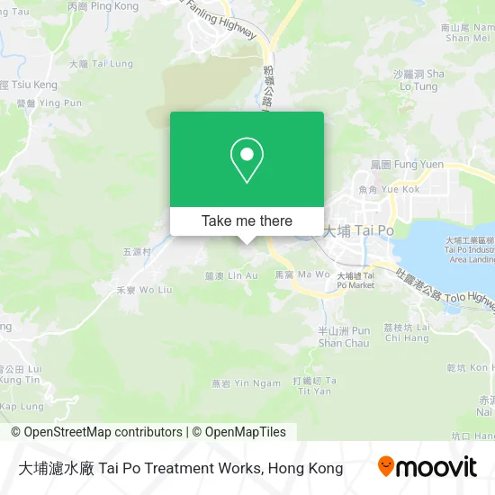 大埔濾水廠 Tai Po Treatment Works map