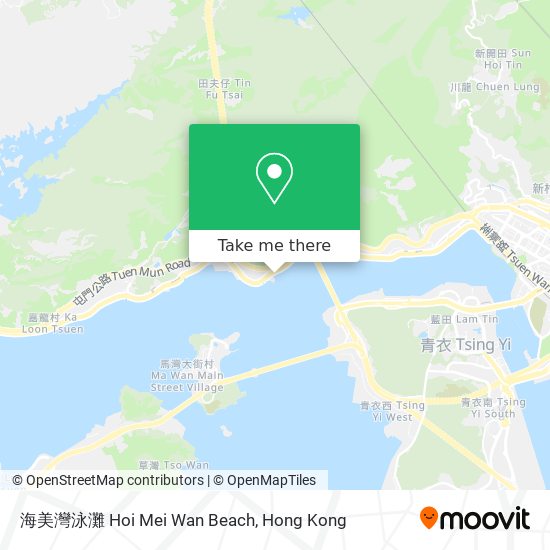海美灣泳灘 Hoi Mei Wan Beach map
