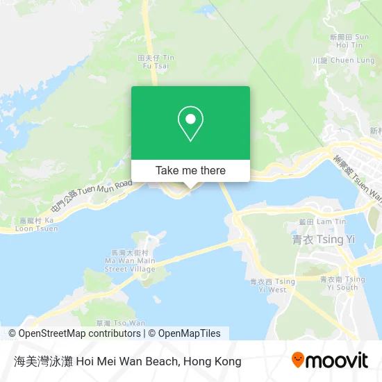海美灣泳灘 Hoi Mei Wan Beach map