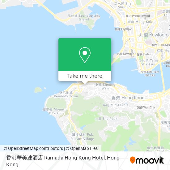 香港華美達酒店 Ramada Hong Kong Hotel map