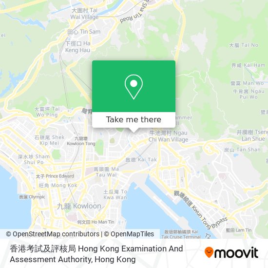 香港考試及評核局 Hong Kong Examination And Assessment Authority map