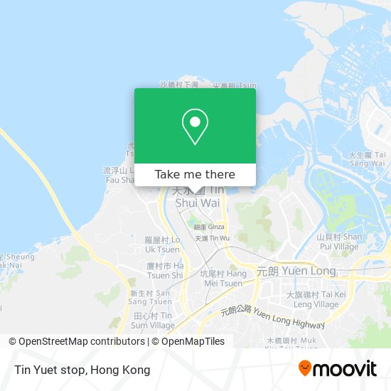 Tin Yuet stop map
