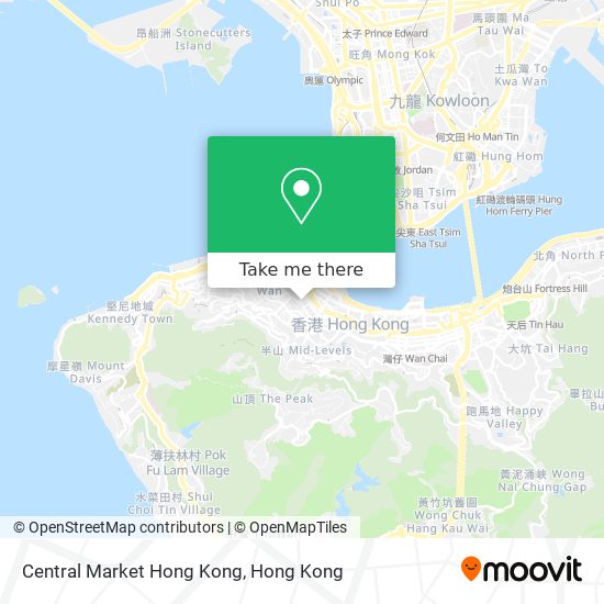 Central Market Hong Kong map