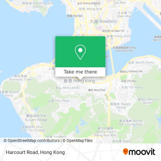 Harcourt Road map