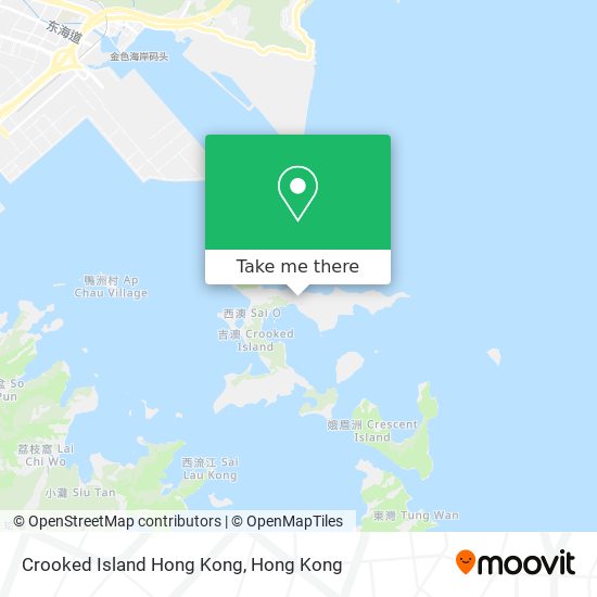 Crooked Island Hong Kong map