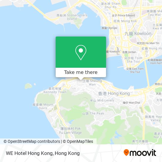 WE Hotel Hong Kong map