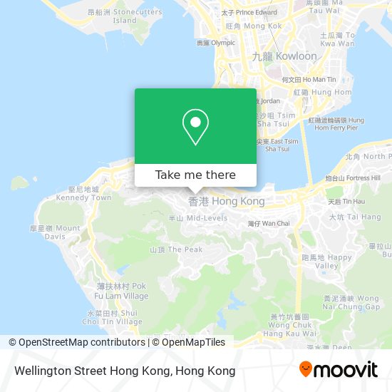 Wellington Street Hong Kong map