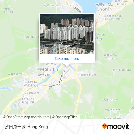 沙田第一城 map