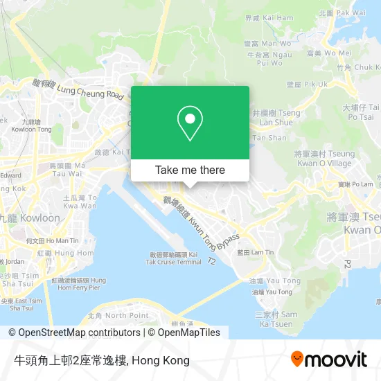 牛頭角上邨2座常逸樓地圖