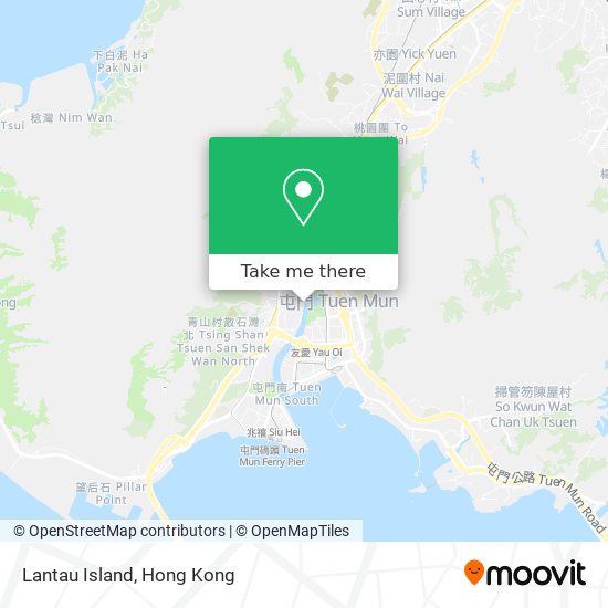 Lantau Island map