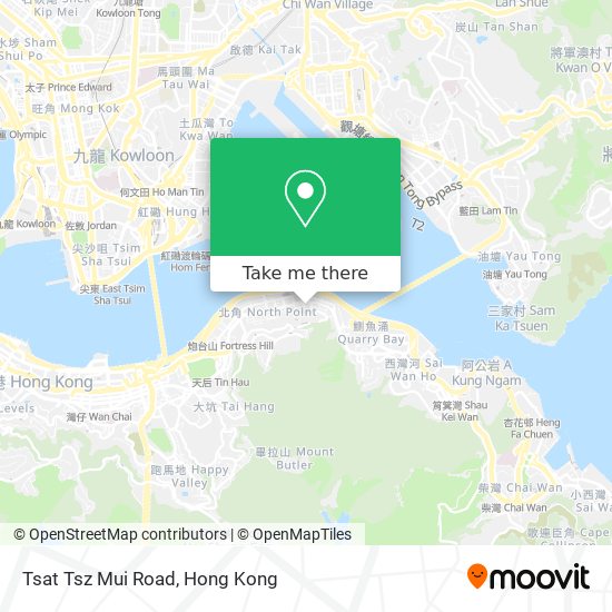 Tsat Tsz Mui Road map