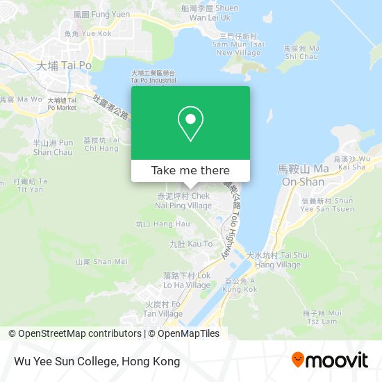 Wu Yee Sun College map