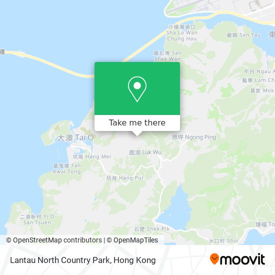 Lantau North Country Park map