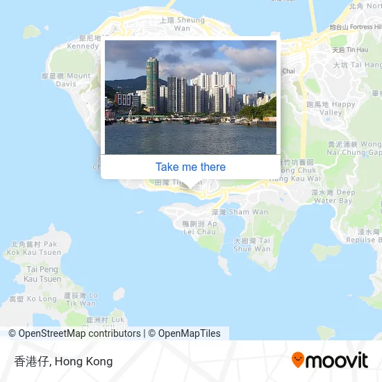 香港仔 map