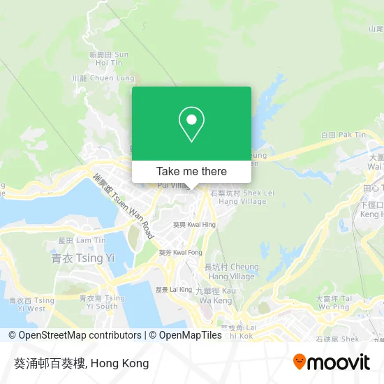 葵涌邨百葵樓地圖