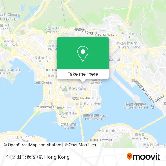 何文田邨逸文樓地圖