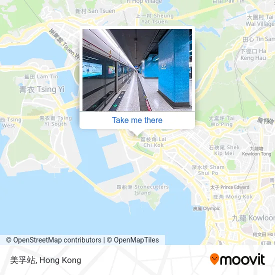 美孚站 map