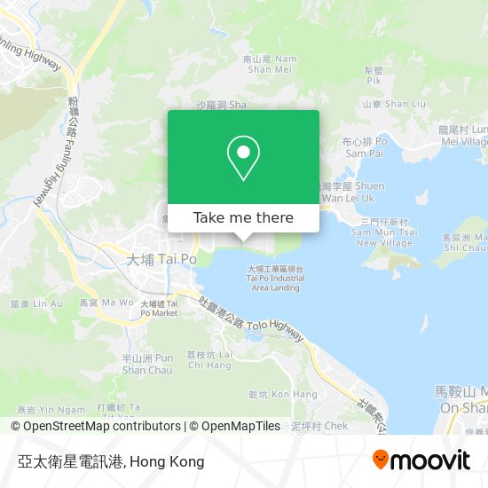 亞太衛星電訊港 map