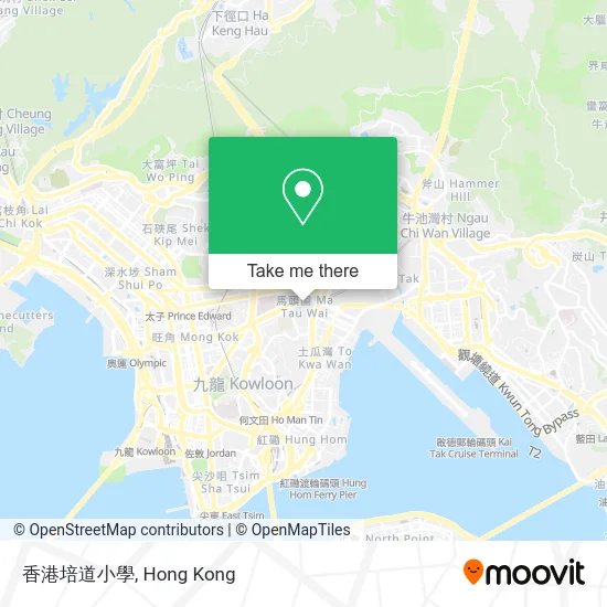 香港培道小學 map