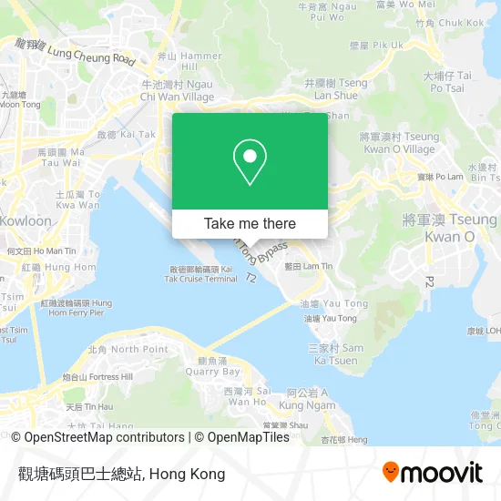 觀塘碼頭巴士總站地圖