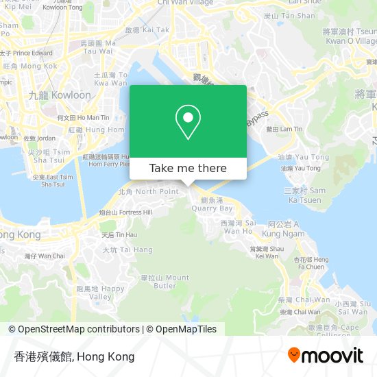 香港殯儀館 map