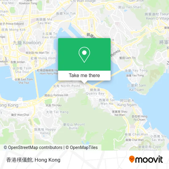 香港殯儀館 map