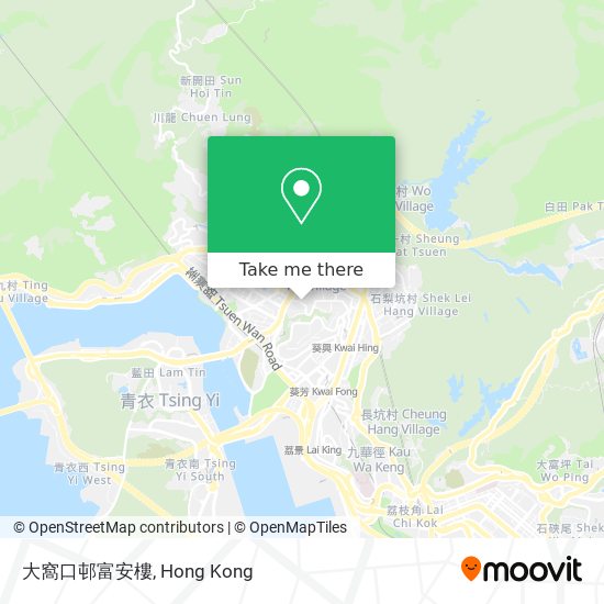 大窩口邨富安樓 map